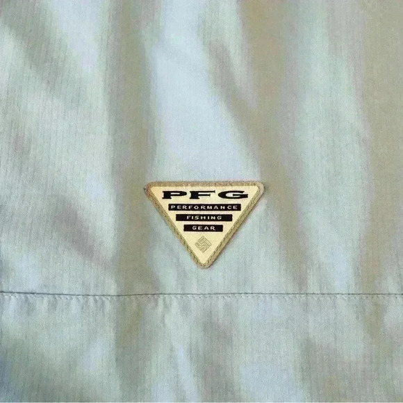 Columbia PFG Mens LT shirt long sleeve blue fishing roll-tab sleeves but… - Picture 11 of 12
